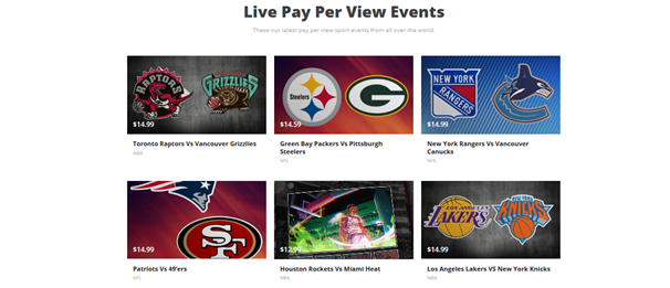 pay per view live sports